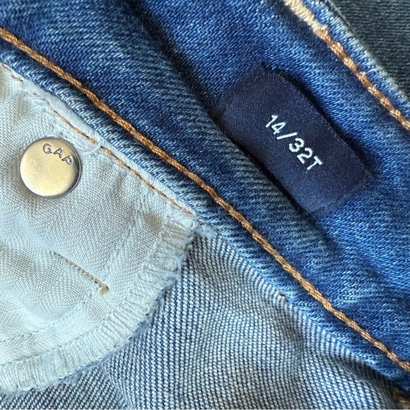 GAP Classic Denim Midi Skirt in Blue Size 14 Tall - Picture 9 of 13